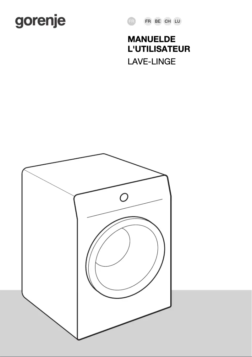 Page n°1 - Manuel utilisateur Gorenje WPNEI14A2SWIFI