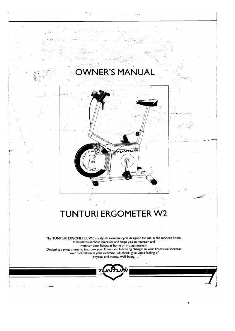 Image de la première page du manuel de l'appareil W2