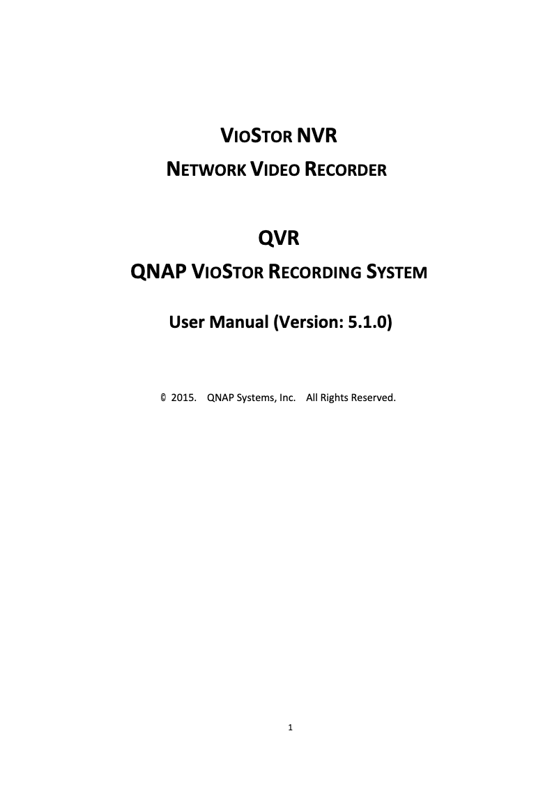 Página 1 del manual Manual de usuario QNAP VS-8248 Pro+