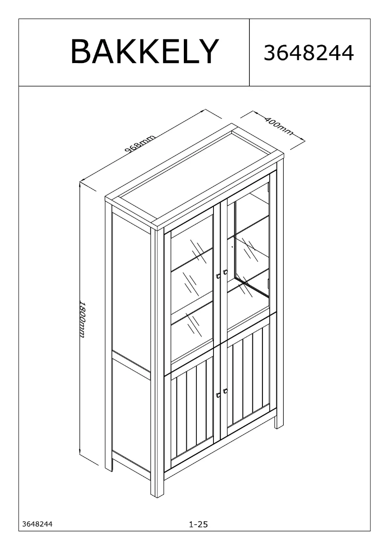 Page n°1 - Manuel utilisateur JYSK Bakkely (90x180)