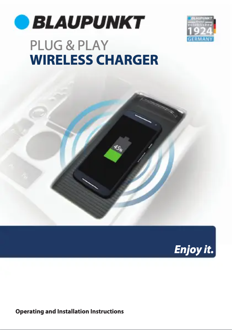 Page n°1 - Manuel utilisateur Blaupunkt WCTYCMY