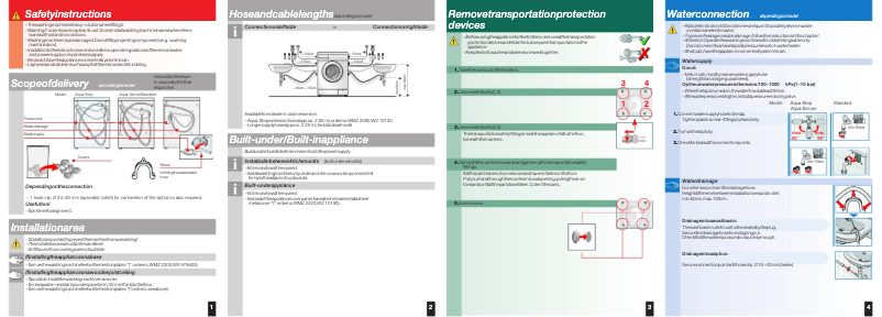 Page n°1 - Guide d'installation Bosch WAE20165EP