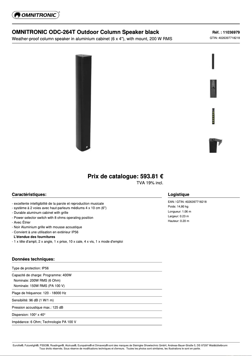 Image de la première page du manuel de l'appareil ODC-264T