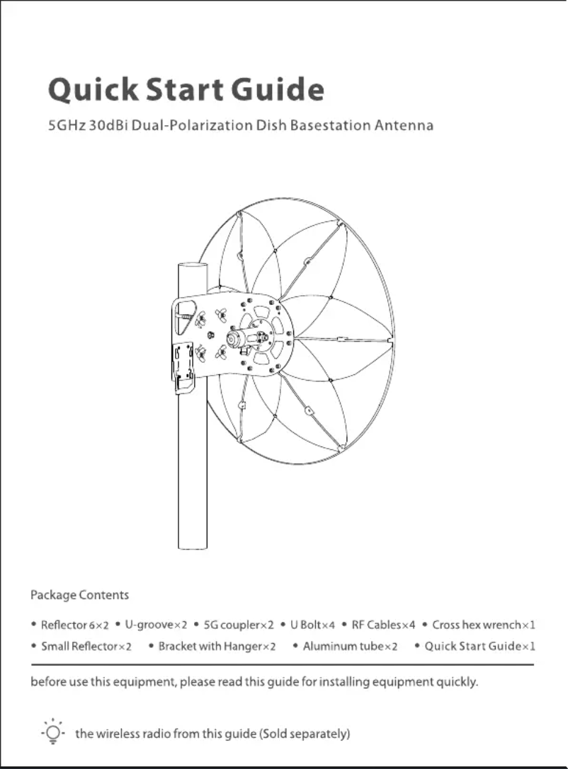 Page n°1 - Manuel utilisateur Tenda ANT30-5G