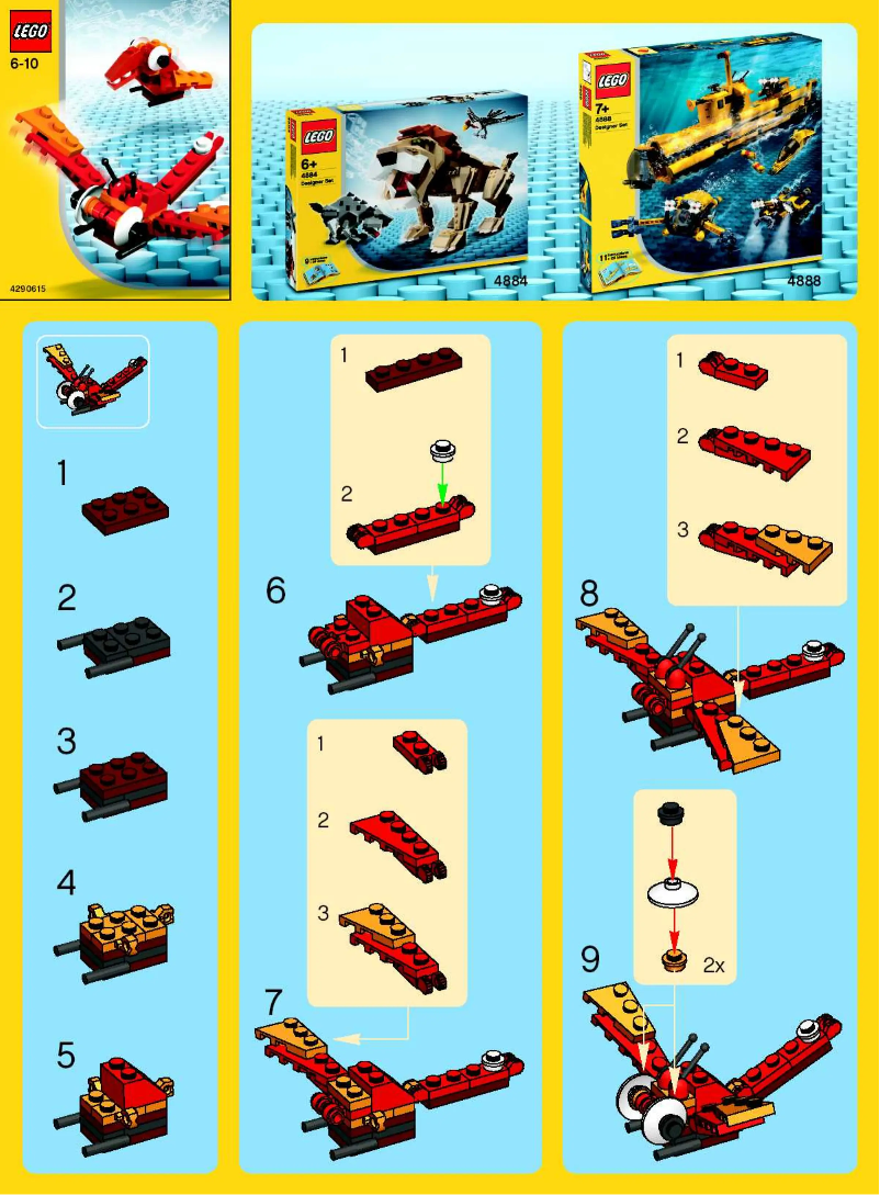 Page 1 de la notice Manuel utilisateur Lego Creatures