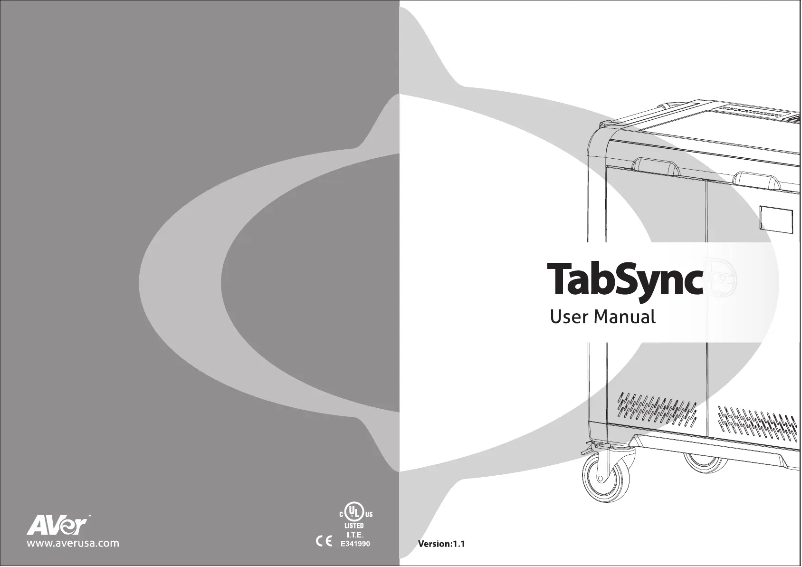 Image de la première page du manuel de l'appareil TabSync