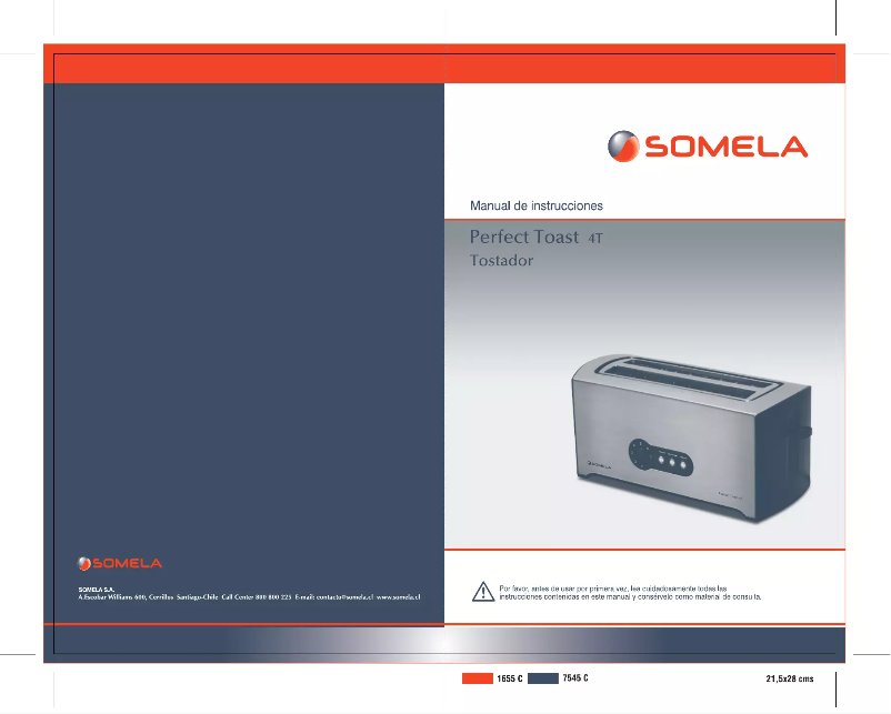 Page n°1 - Manuel utilisateur Somela Perfect Toast 4T