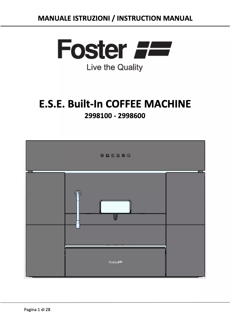 Page 1 de la notice Manuel utilisateur Foster 2998 600