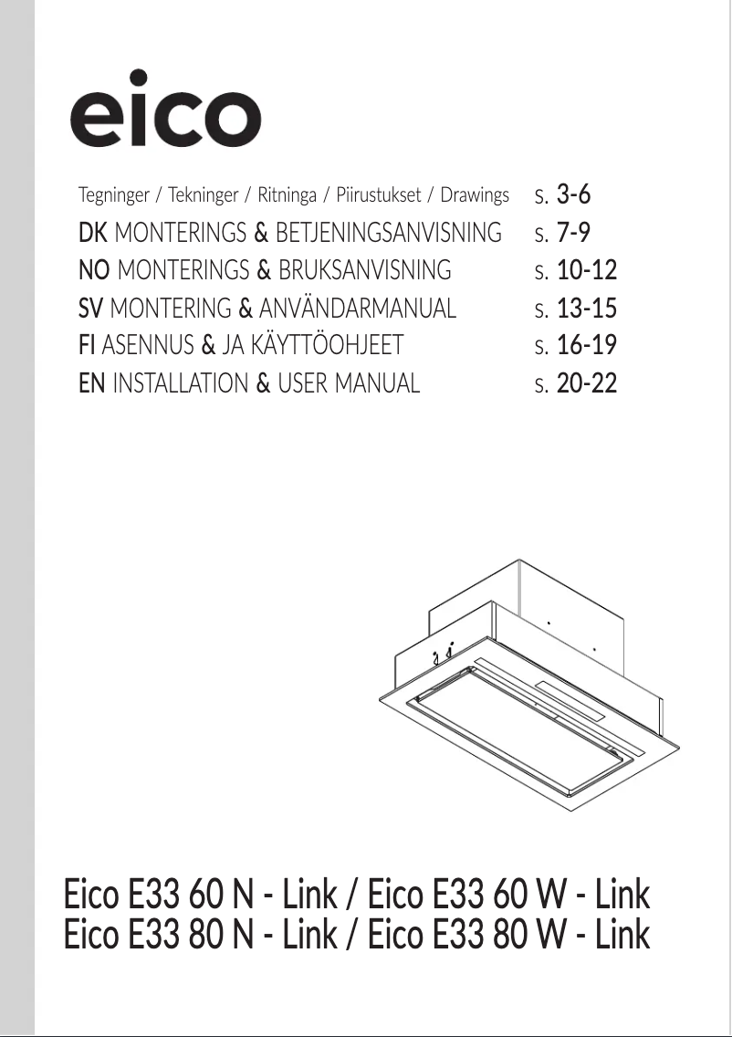 Page n°1 - Manuel utilisateur Eico E33 60 W