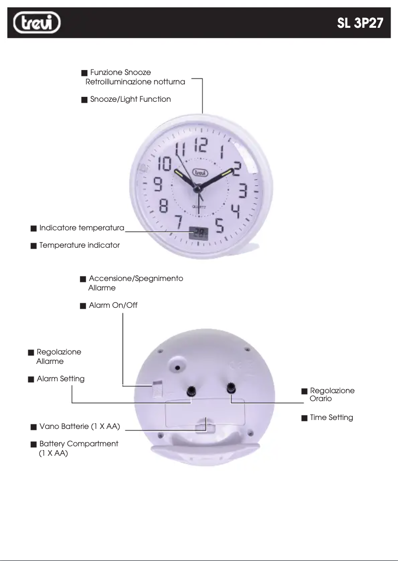 Image de la première page du manuel de l'appareil SL 3P27