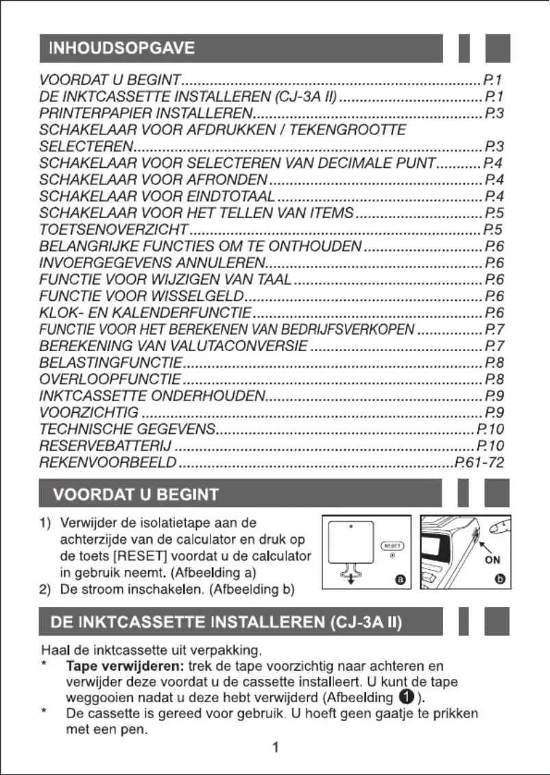 Image de la première page du manuel de l'appareil BP1400-LTS
