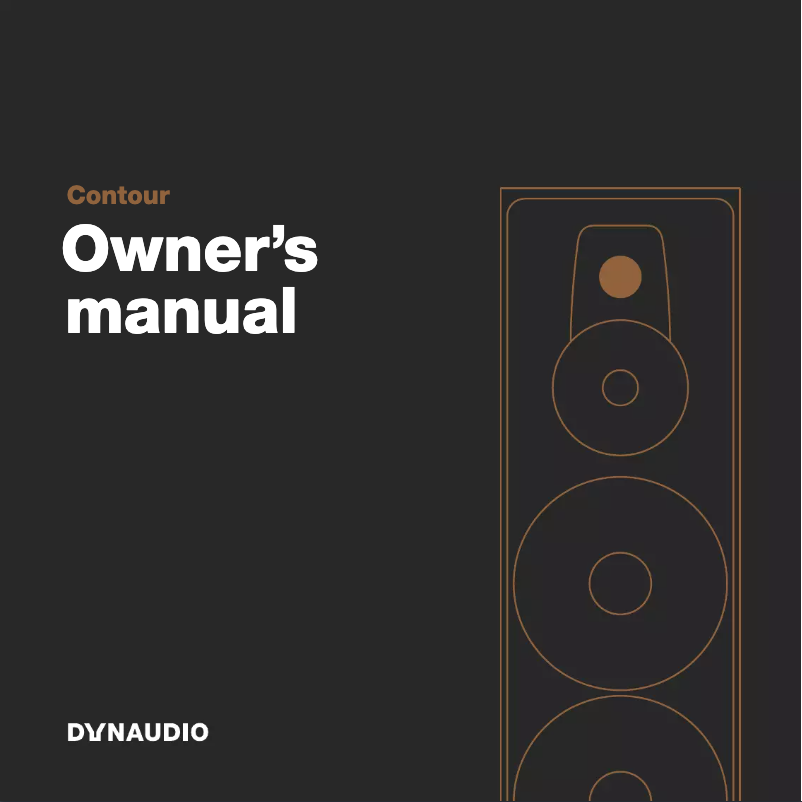 Page n°1 - Manuel utilisateur Dynaudio Contour 30