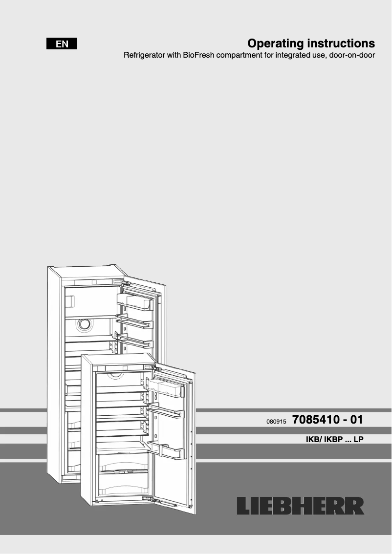 Page 1 de la notice Manuel utilisateur Liebherr IKBP 3554 Premium BioFresh