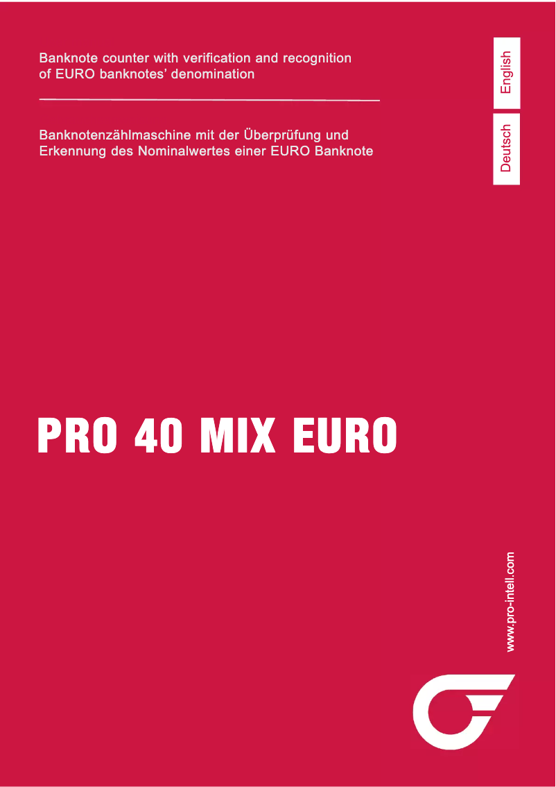 Image de la première page du manuel de l'appareil 40 Mix Euro