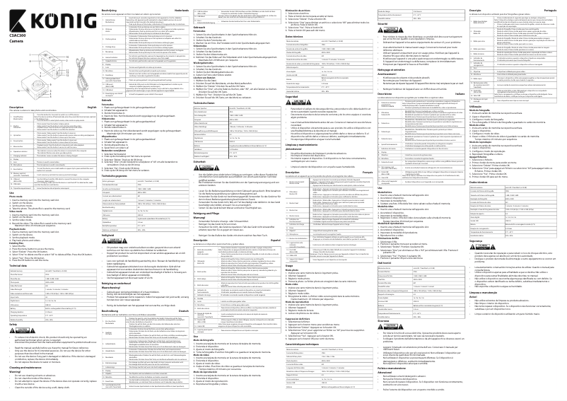 Página 1 del manual Manual de usuario Konig CSAC300