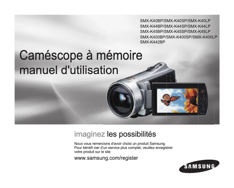Page n°1 - Manuel utilisateur Samsung SMX-K400BP
