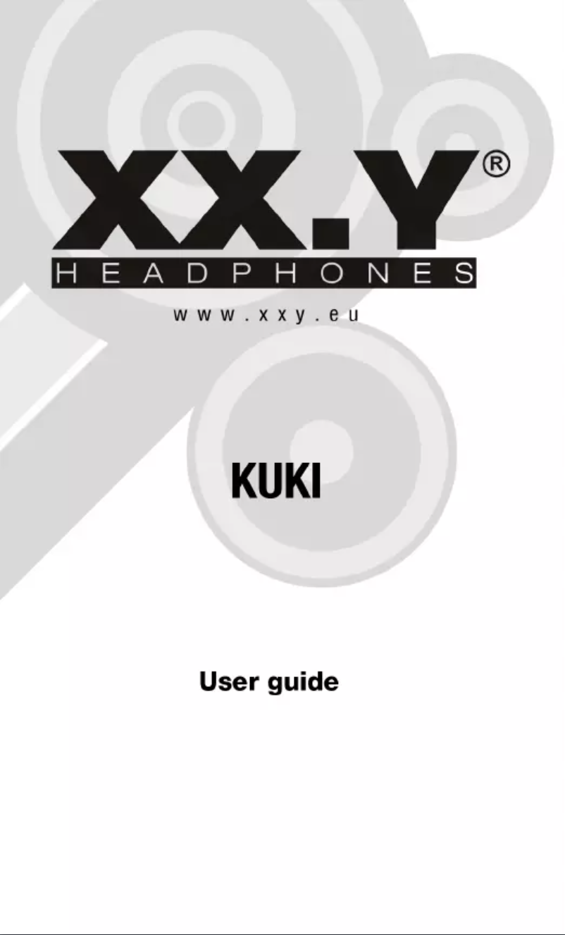 Page n°1 - Manuel utilisateur XX.Y Kuki