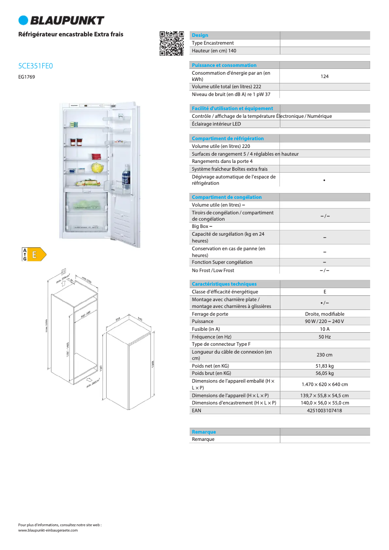 Image de la première page du manuel de l'appareil 5CE351FE0