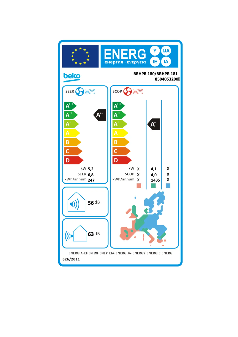 Image de la première page du manuel de l'appareil BRHPR 181