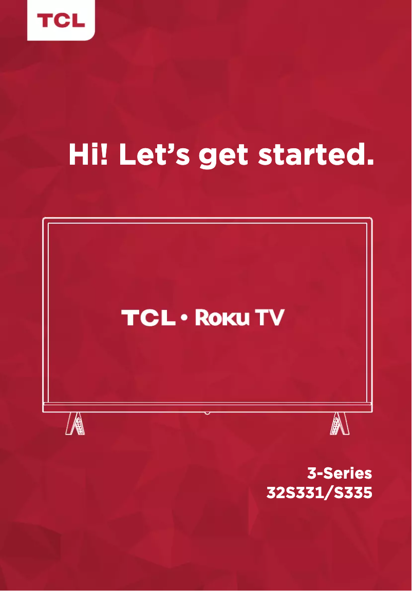 Página 1 del manual Manual de usuario TCL 32S331