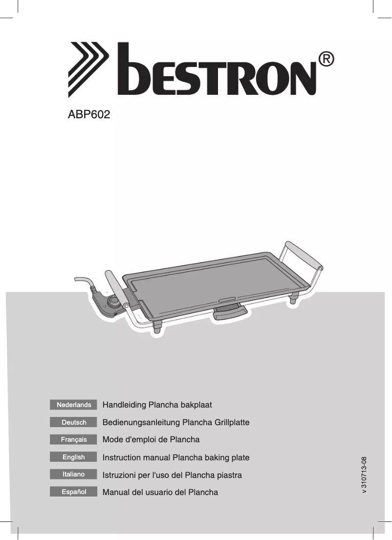 Page 1 de la notice Manuel utilisateur Bestron ABP602