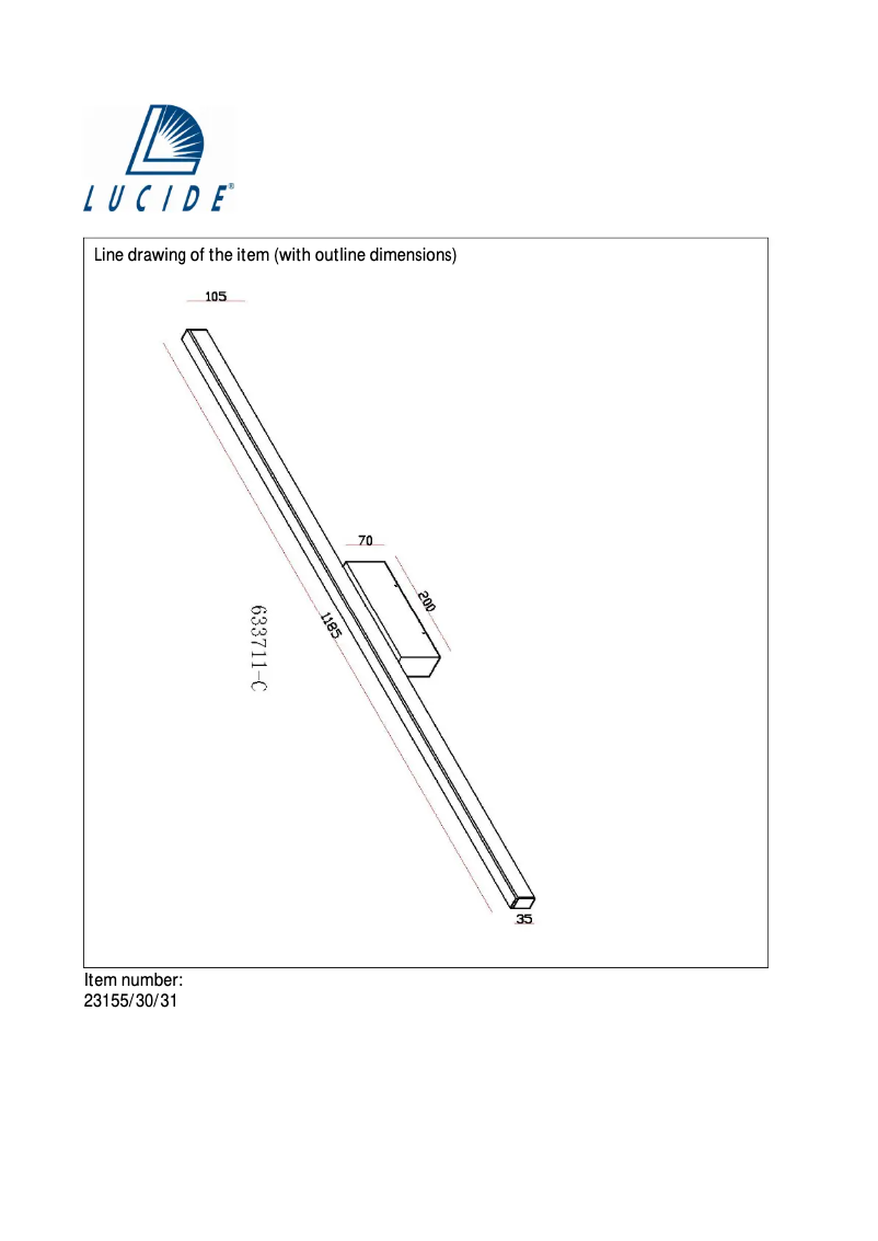 Page n°1 - Manuel utilisateur Lucide Sigma 23155/30/31