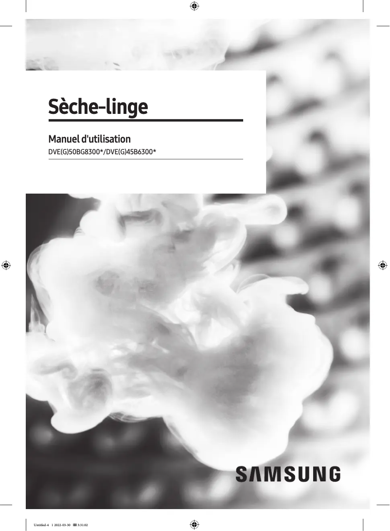 Page n°1 - Manuel utilisateur Samsung DVE50BG8300V