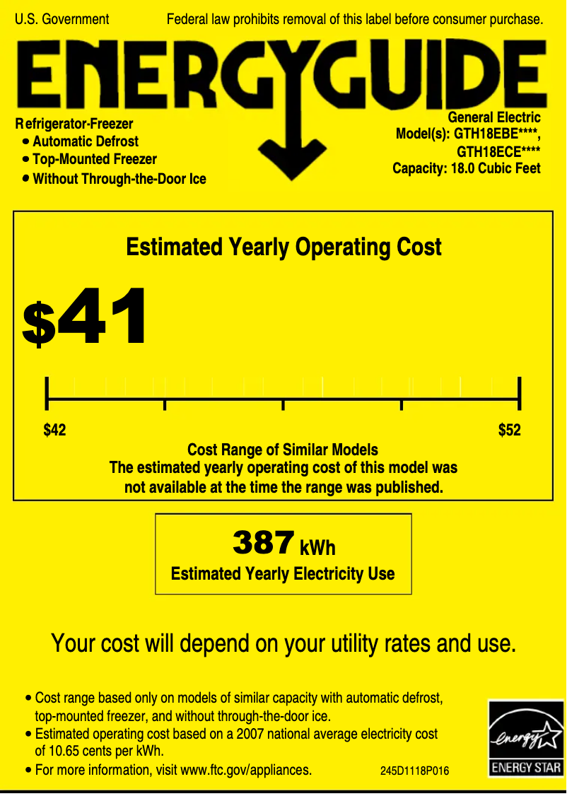 Imagen de la primera página del manual del dispositivo GTH18EBEBB