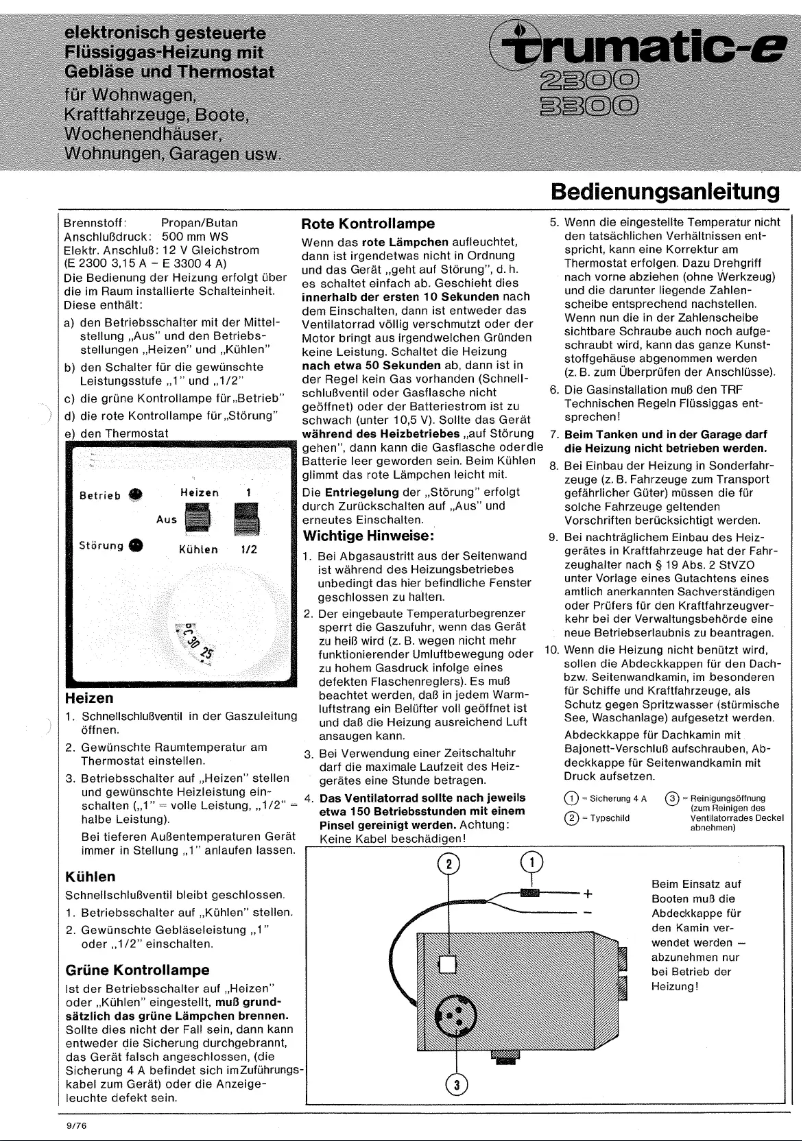 Image de la première page du manuel de l'appareil E 2300
