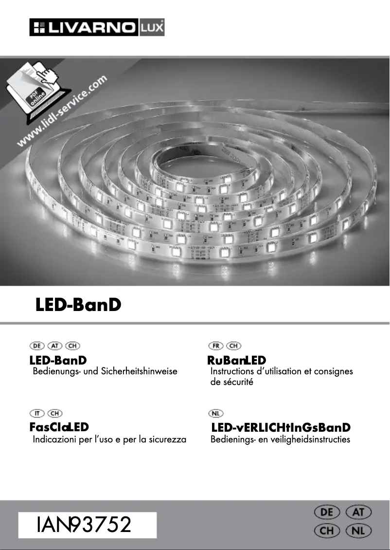 Image de la première page du manuel de l'appareil IAN 93752