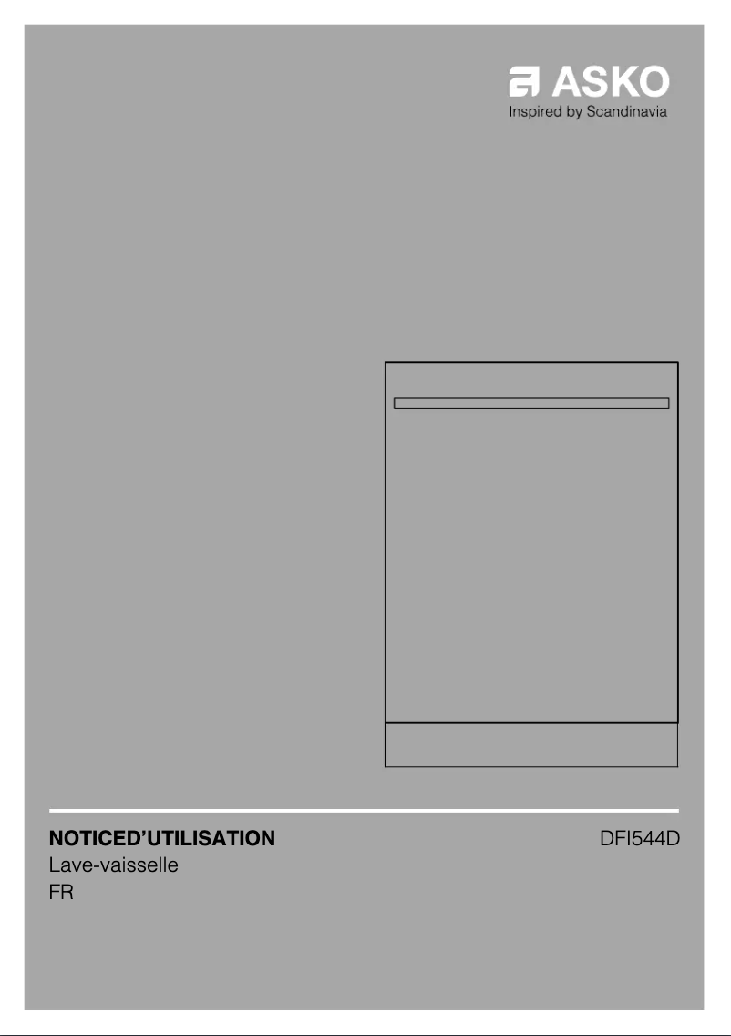 Page 1 de la notice Manuel utilisateur Asko DFI544D