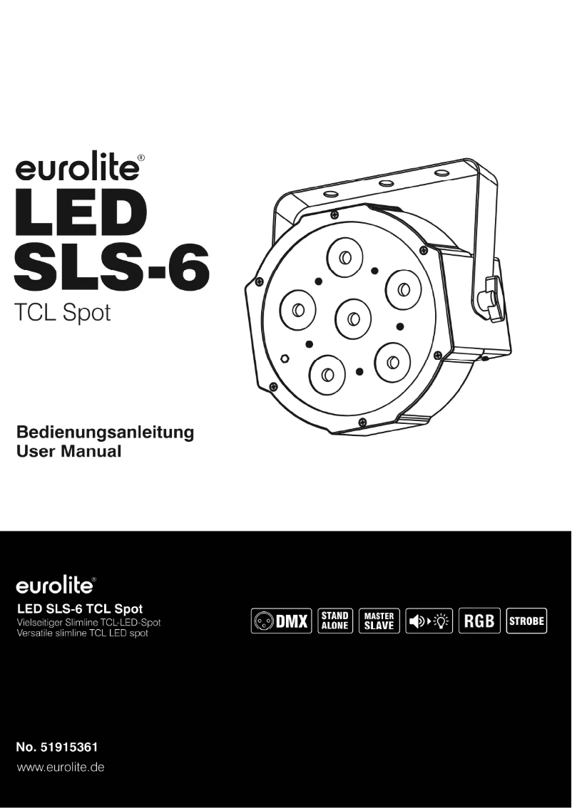 Page 1 de la notice Manuel utilisateur Eurolite LED SLS-6