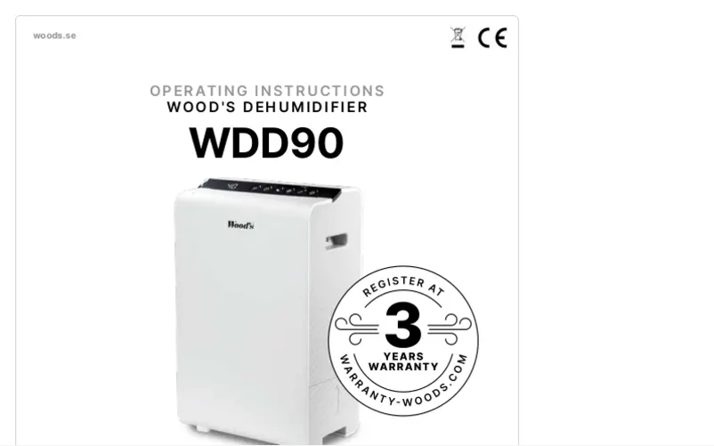 Image de la première page du manuel de l'appareil WDD90