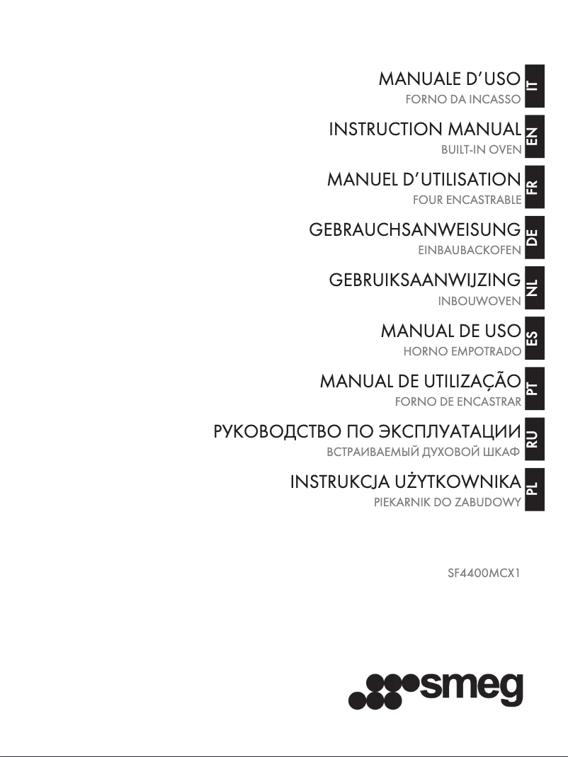 Página 1 del manual Folleto Smeg SF4400MCX1