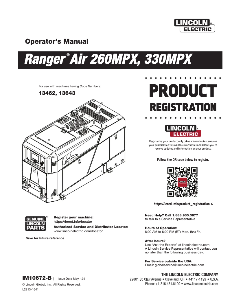 Imagen de la primera página del manual del dispositivo Ranger Air 260MPX