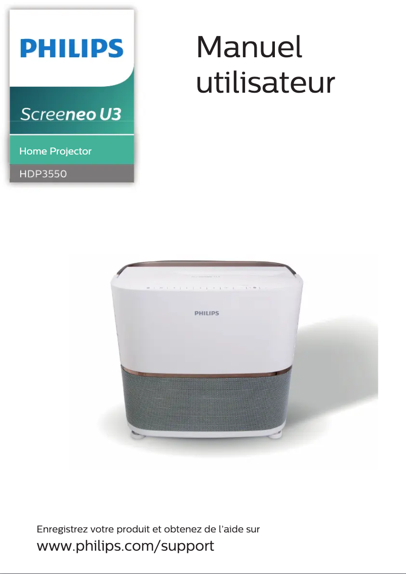 Page 1 of the manual User Manual Philips Screeneo U3 HDP3550