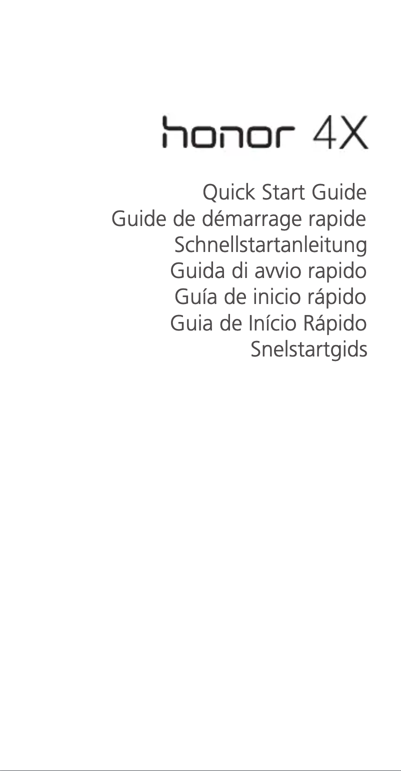 Image de la première page du manuel de l'appareil Honor 4x