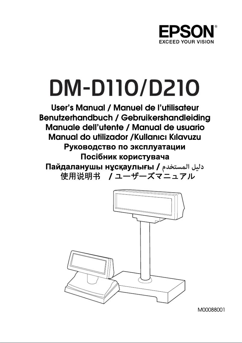 Page n°1 - Manuel utilisateur Epson DM-D210