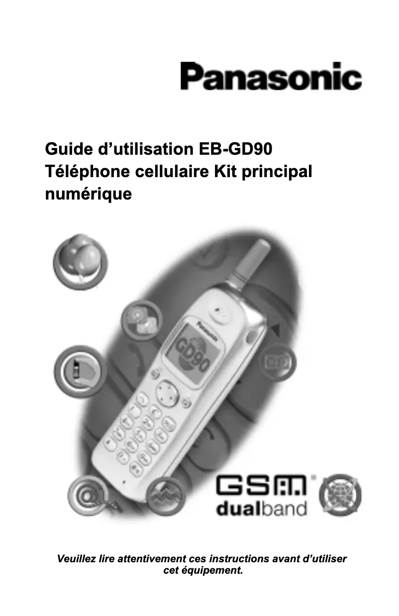 Image de la première page du manuel de l'appareil EB-GD90