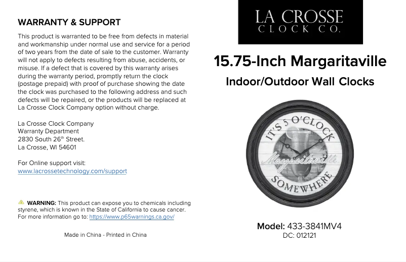 Image de la première page du manuel de l'appareil 433-3841MVC4