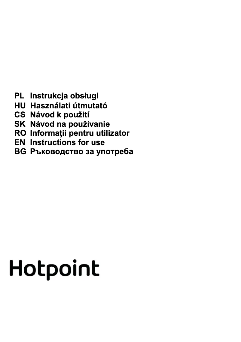 Page n°1 - Instructions / montage Hotpoint PHVP 6.4F AL K/1