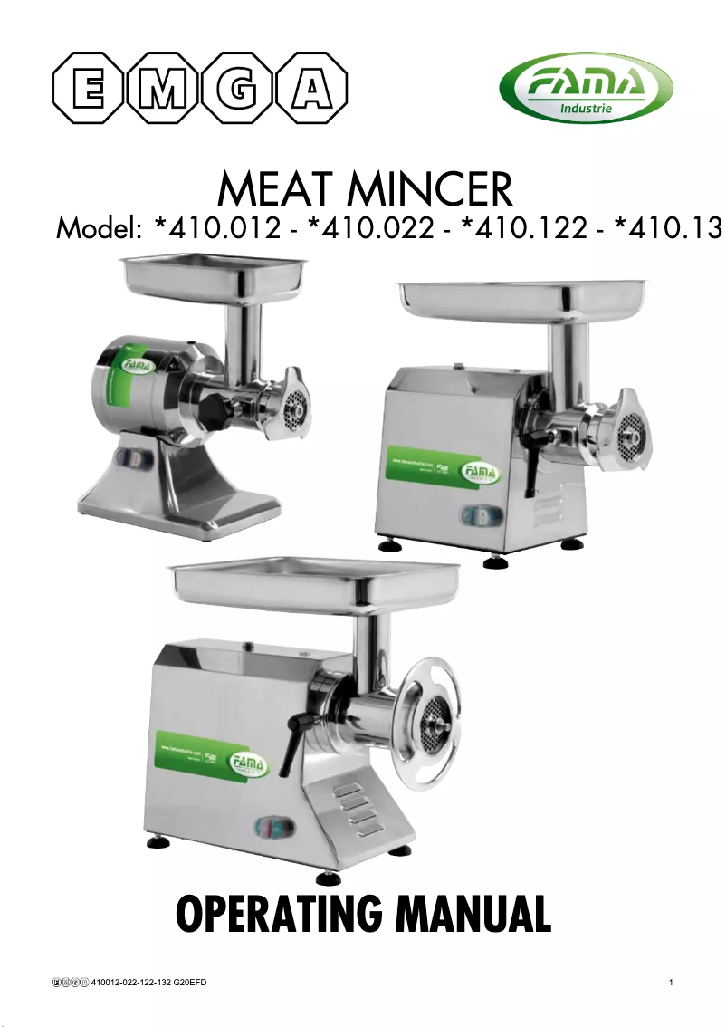 Image de la première page du manuel de l'appareil 410132