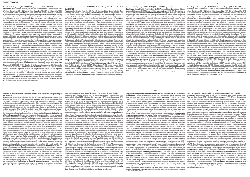 Page 1 de la notice Manuel utilisateur VOREL 74505