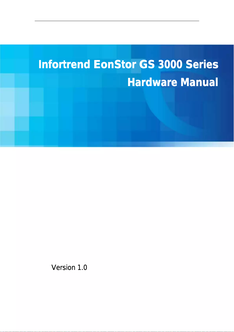 Imagen de la primera página del manual del dispositivo EonStor GS 3060