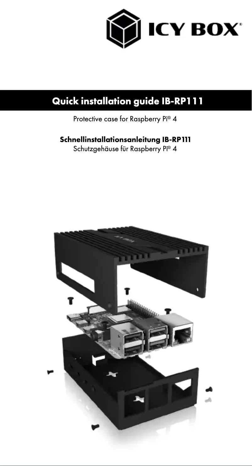 Page 1 de la notice Manuel utilisateur Raidsonic IB-RP111
