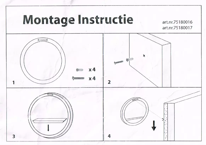 Page 1 de la notice Manuel utilisateur Woonexpress Horst