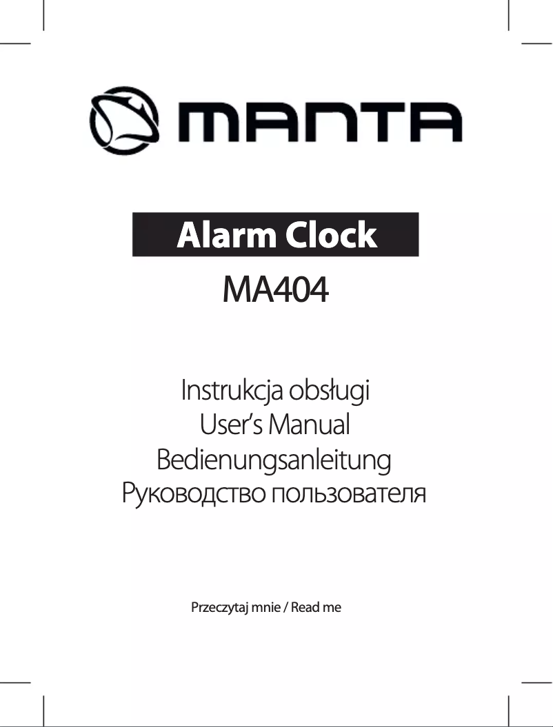 Page 1 de la notice Manuel utilisateur Manta MA404