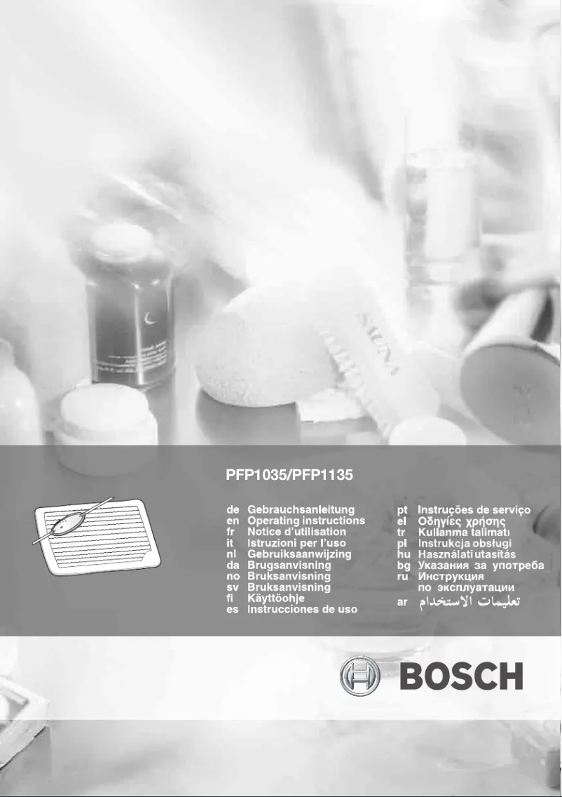 Page 1 de la notice Manuel utilisateur Bosch PFP1035