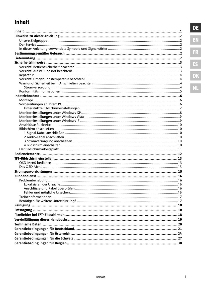 Page n°1 - Manuel utilisateur Medion Akoya P54060