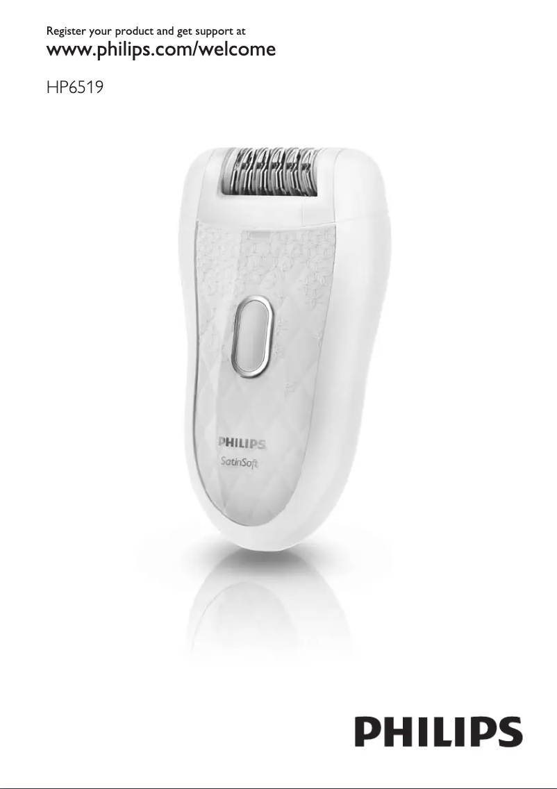 Page 1 de la notice Manuel utilisateur Philips SatinSoft HP6519